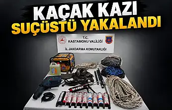 Kaçak Kazı Suçüstü Yakalandı