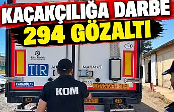 Kaçakçılığa Darbe 294 Gözaltı