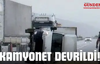 Kamyonet Devrildi!