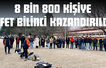 Kastamonu'da 4 Ayda 8 Bin 800 Kişiye Afet Bilinci Kazandırıldı