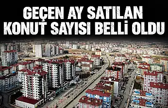 Kastamonu'da Geçen Ay Satılan Konut Sayısı Belli Oldu