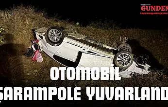 Kastamonu'da Otomobil Şarampole Yuvarlandı
