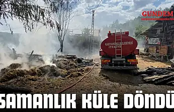 Kastamonu'da Samanlık Küle Döndü
