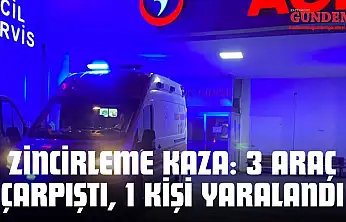 Kastamonu'da Zincirleme Kaza: 3 Araç Çarpıştı, 1 Kişi Yaralandı