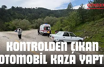 Kontrolden Çıkan Otomobil Kaza Yaptı