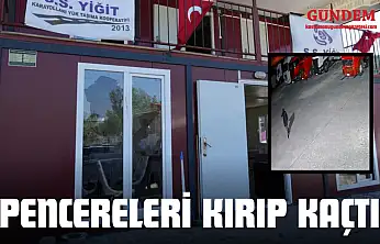 Maskeli Saldırgan Pencereleri Kırıp Kaçtı