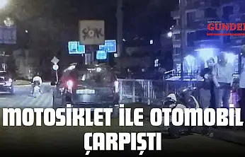 Motosiklet İle Otomobil Çarpıştı