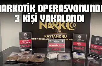 Narkotik Operasyonunda 3 Kişi Yakalandı