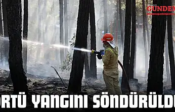 Örtü Yangını Söndürüldü