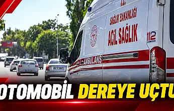 Otomobil Dereye Uçtu