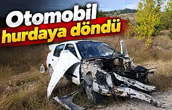 Otomobil Hurdaya Döndü: 2 Yaralı