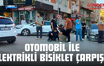 Otomobil İle Elektrikli Bisiklet Çarpıştı: 1 Yaralı