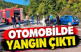 Otomobilde Yangın Çıktı
