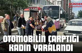 Otomobilin Çarptığı Kadın Yaralandı