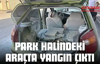 Park Halindeki Araçta Yangın Çıktı