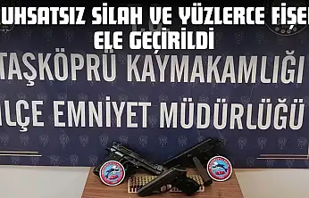 Ruhsatsız Silah Ve Yüzlerce Fişek Ele Geçirildi
