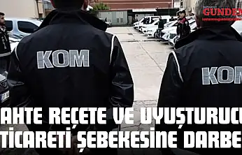 Sahte Reçete Ve Uyuşturucu Ticareti Şebekesine Darbe