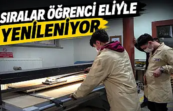 Sıralar Öğrenci Eliyle Yenileniyor