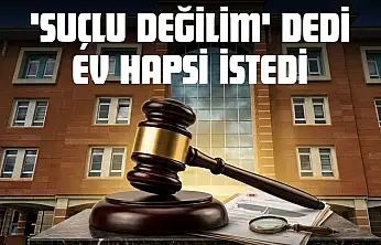 'Suçlu Değilim' Dedi, Ev Hapsi İstedi