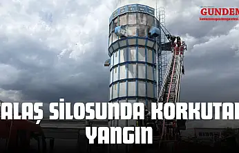 Talaş Silosunda Korkutan Yangın