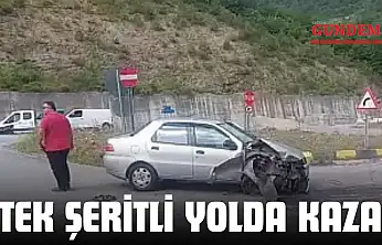 Tek Şeritli Yolda Kaza