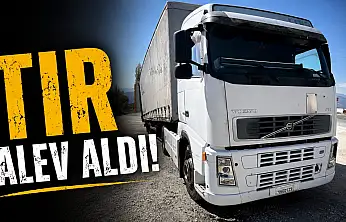 Tır Alev Aldı, İmdadına Mikser Yetişti!