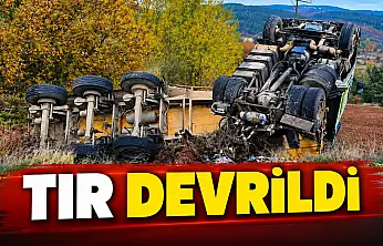 Tır Devrildi