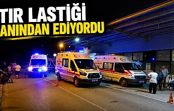 Tır Lastiği Canından Ediyordu