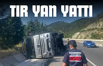 Tır Yan Yattı
