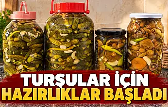 Turşular İçin Hazırlıklar Başladı