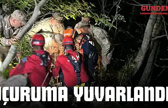 Uçuruma Yuvarlanan Şahıs Ekipler Tarafından Kurtarıldı
