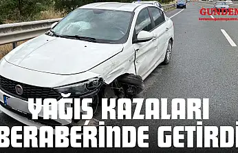 Yağış Kazaları Beraberinde Getirdi