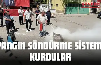 Yangın Söndürme Sistemi Kurdular