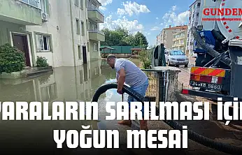 Yaraların Sarılması İçin Yoğun Mesai