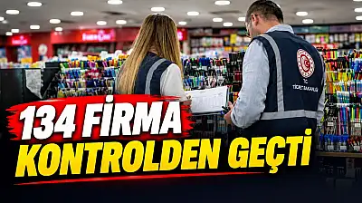 134 Firma Kontrolden Geçti