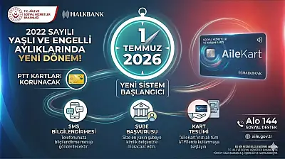 65 Yaş ve Engelli Aylığı Alan Vatandaşlara AileKart Uyarısı