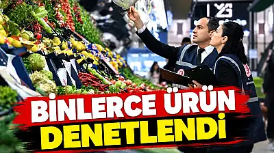 Binlerce Ürün Denetlendi