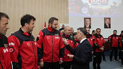 Karabük'te arama kurtarma ekipleri akreditasyon belgelerini aldı