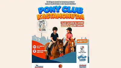 Kastamonu'da Çocuklar İçin Pony Club Etkinliği