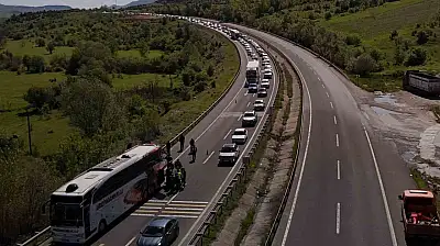 Kemikli Rampaları'nda bayram dönüşü yoğunluğu sürüyor