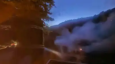 Kumluca'da yangın paniği