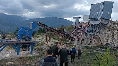 Maden Sahasında Denetim Gerçekleştirildi