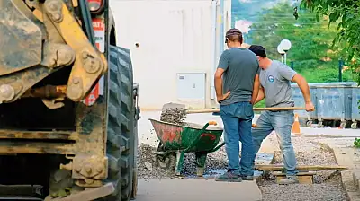 O İlçede Altyapı Çalışmaları Sürüyor