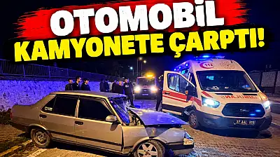 Otomobil Kamyonete Çarptı!