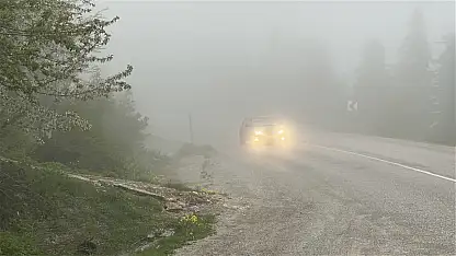 Kastamonu'da Etkili Olan Sis Ulaşımı Yavaşlattı