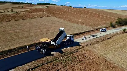 O İlçede Yol Çalışması Sürüyor