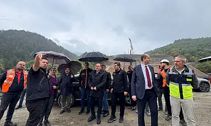 AK Parti'den Kırık Barajı Varyant Yolu Ve Tünelinde İnceleme