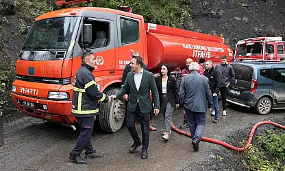 Başkan Baltacı Yangın Bölgesinde Vatandaşlarla Bir Araya Geldi