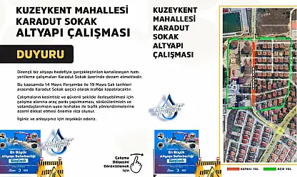 Kastamonu'da Karadut Sokak 5 Gün Trafiğe Kapatılacak