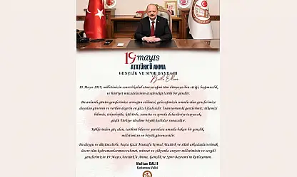 Vali Meftun Dallı'dan 19 Mayıs Mesajı